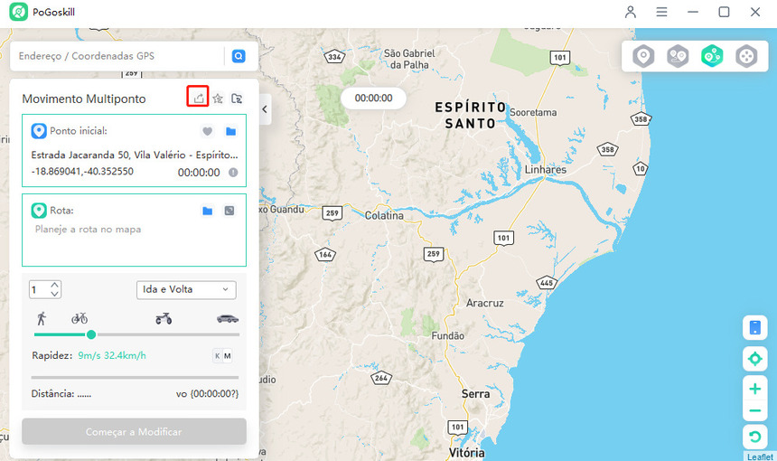 salvar o arquivo GPX