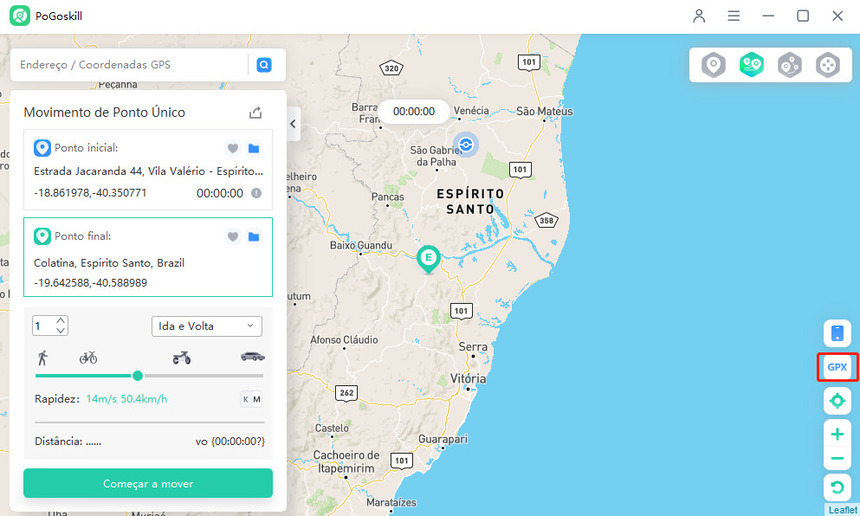 arquivo GPX no PoGoskill